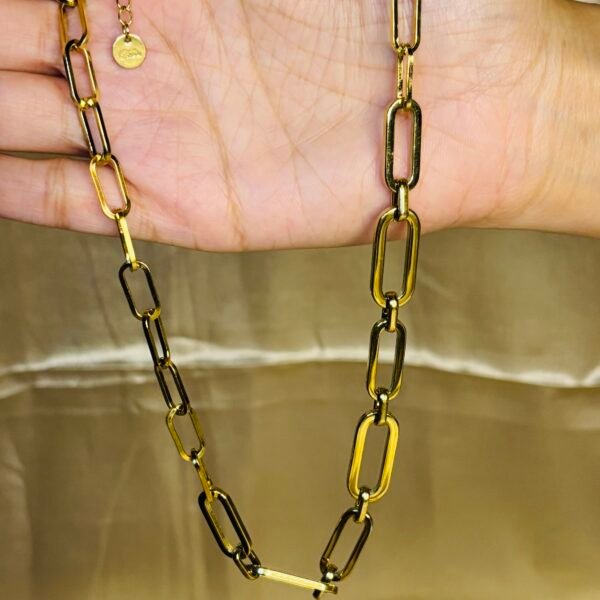 Anti Tarnish Paper Clip Necklace