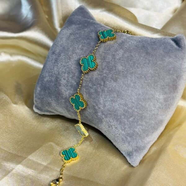 Anti Tarnish Clover Chain Bracelet